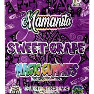 MAMANITA SWEET GRAPE  MAGIC GUMMIES MUSHROOM CANDY 8000MG